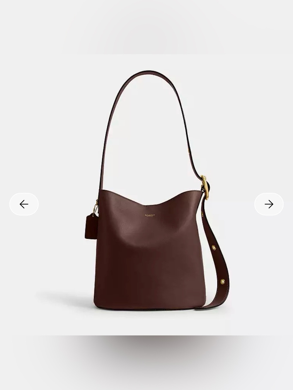 Brand New COACH Bleecker Bucket Bag in Brass/Maple